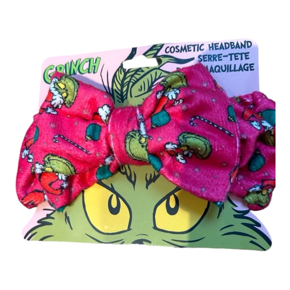The Grinch Pink / Fushia Soft Cosmetic Headband